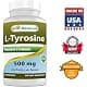 Best Naturals L-Tyrosine 500 mg 90 Capsules | Unflavoured, 2 Pack, Made in USA thumbnail 8