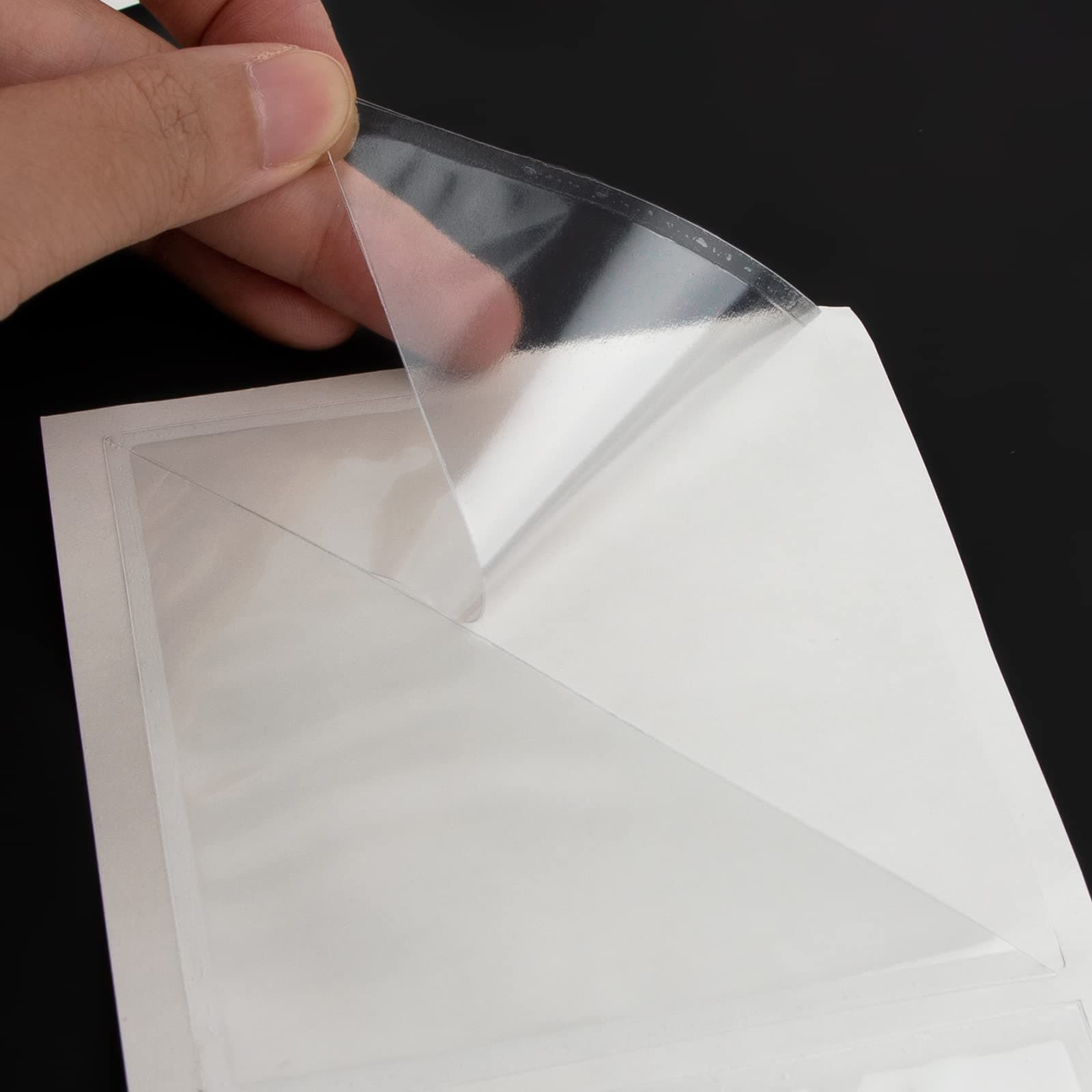 Lineco Self-Adhesive Polypropylene Mounting Corners, 3 Inch, 100 PCS | Acid-Free, Archival Support for Photos & Art - view 3