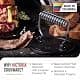 Victoria Round Cast-Iron Meat Press with Wire Handle 2.4 lbs | Preseasoned, Durable & Versatile thumbnail 2