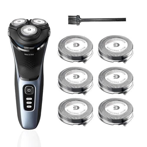 tuokiy SH30 Replacement Heads for Philips Norelco Series 3000, 2000, 1000 Shavers | 6-Piece Set - main product image