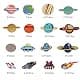 Woohome 35 pcs fabric appliqué patches Solar System space planets | Iron-on & sew-on DIY decoration thumbnail 2