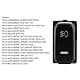 Aramox Fog Light Switch Push Button ON-Off 12V | Universal Replacement for Pajero Lancer Outlander Triton ASX thumbnail 3