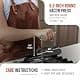 Victoria Round Cast-Iron Meat Press with Wire Handle 2.4 lbs | Preseasoned, Durable & Versatile thumbnail 6