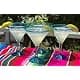 Dos Sueños Aqua Rim Margarita Glasses Set of 4 | Hand Blown Mexican Glassware thumbnail 4