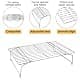 P&P CHEF 4-Tier Cooling Rack Set, Stainless Steel Stackable 15" x 10" | Durable & Rust-Free thumbnail 2