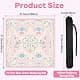 party greeting Chinoiserie Mahjong Mat with Black Carrying Bag 31.5 x 31.5 in | Multi Purpose Game Table Cover thumbnail 2