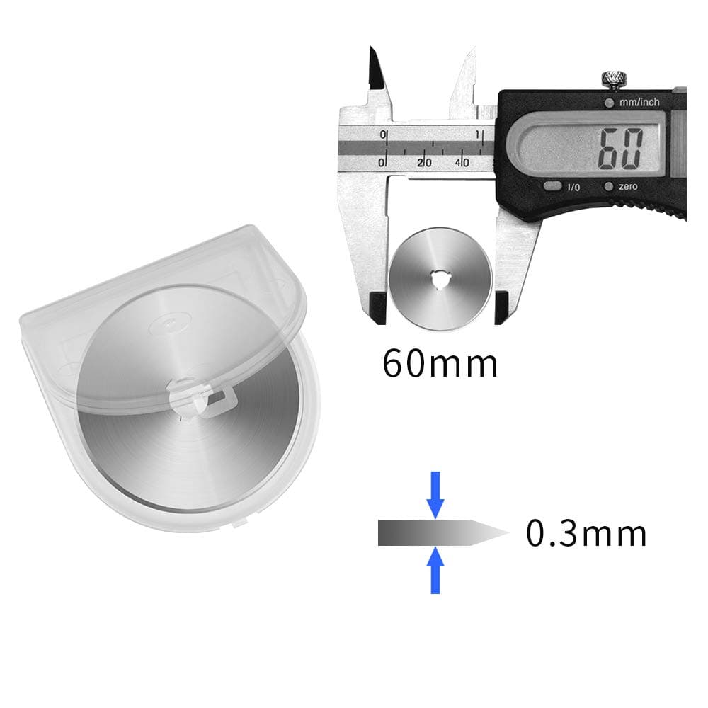 Sopito 60MM Rotary Cutter Blades | Heavy Duty Japanese Steel, Sharp & Compatible with Most Rotary Cutters - view 2
