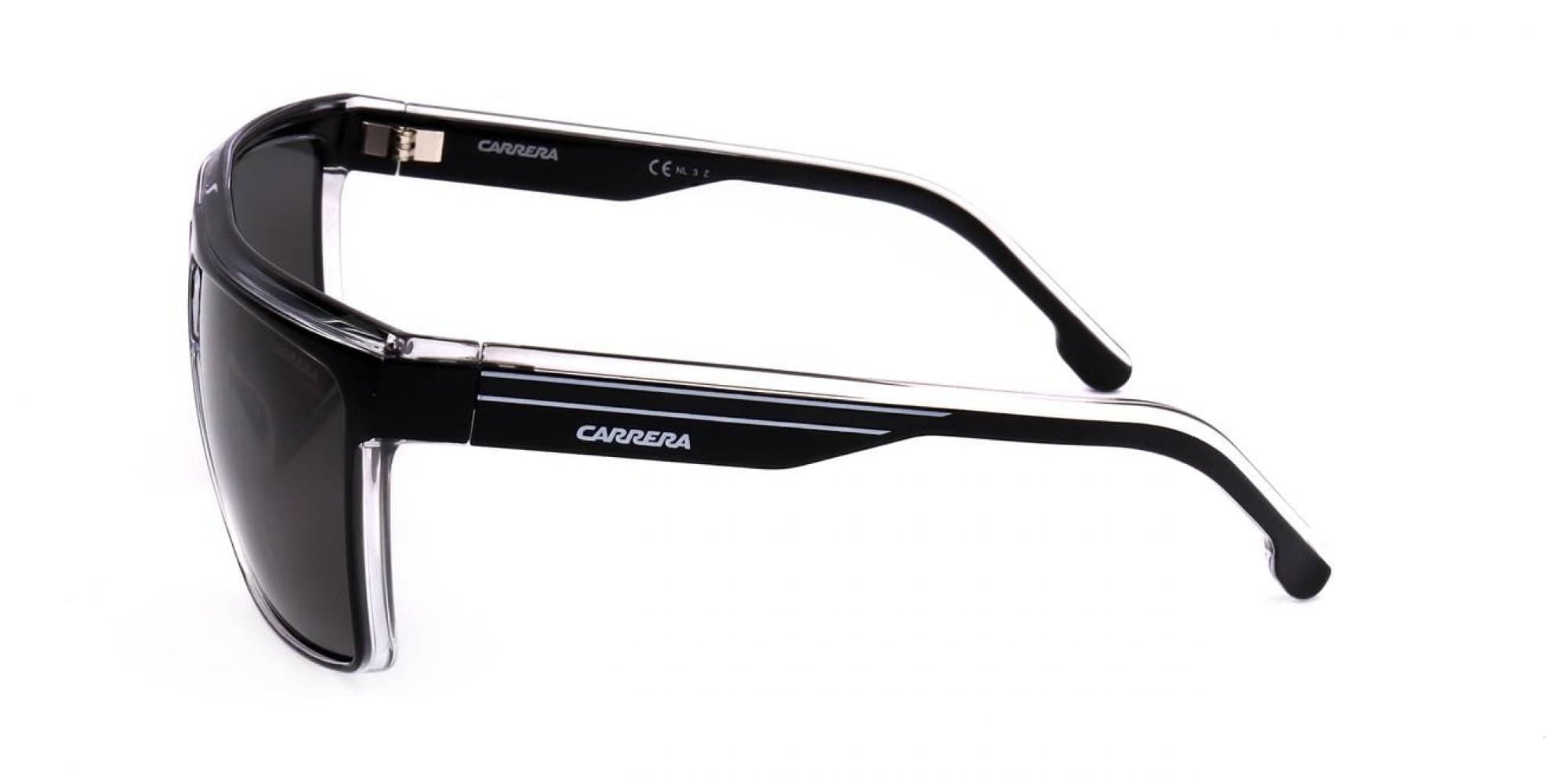 Carrera Sunglasses 22/N 7C5 Black Crystal 63/12/130 | Full Rim Rectangle Men Sunglasses - view 3