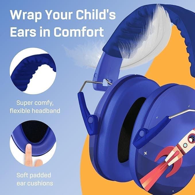 Vanderfields Kids Noise Canceling Headphones - 31 dB | Ear Protection for Kids 3-12 - view 4