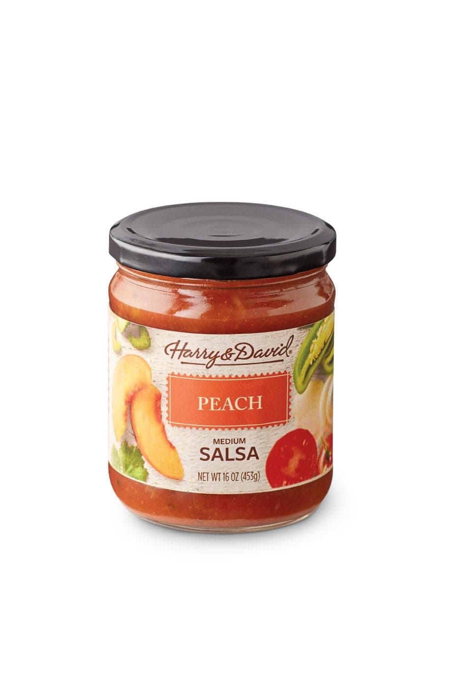 Harry & David Peach Salsa, 16Oz | Thick, Juicy Fruit & Tomato Blend, Mexican Food - main product image