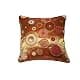 Violet Linen Chenille Candy Decorative Cushion Cover 18" X 18" Brass | Modern Square Home Decor thumbnail 1