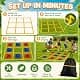 Gocasmus 4ft x 4ft Outdoor Giant Tic Tac Toe Game | Portable Lawn Family & Kids Fun thumbnail 4