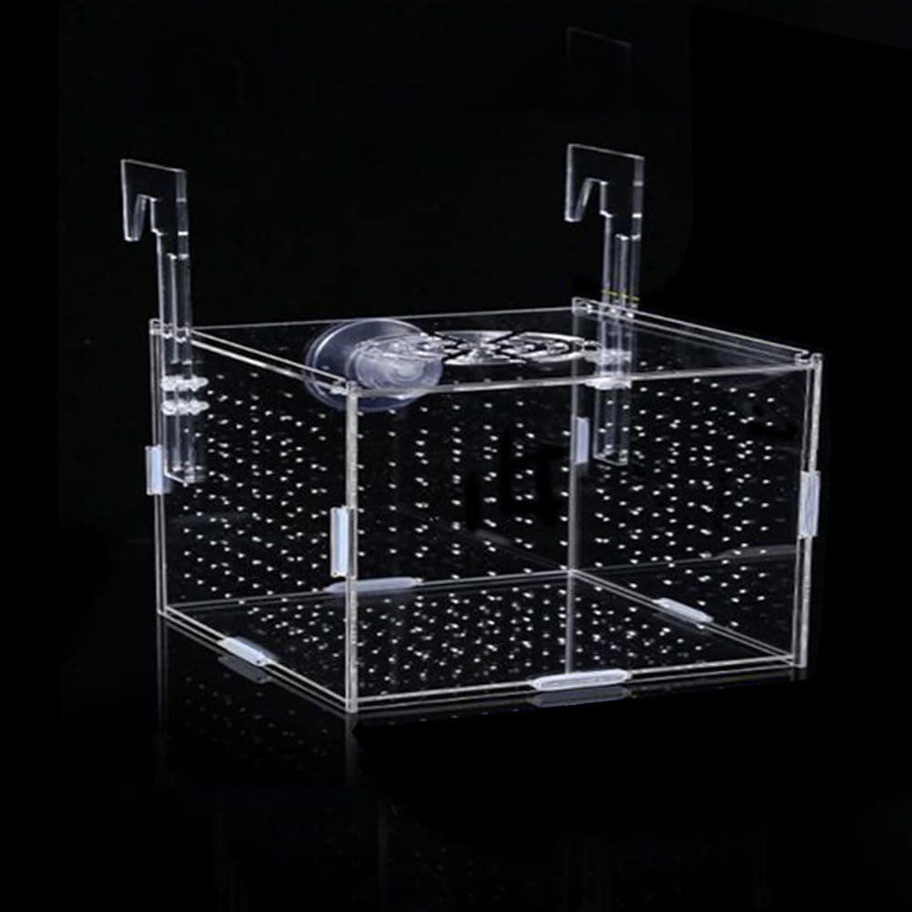 JOBEDE Acrylic Fish breeding Box 6*4*4 inch | Fish Isolation Breeder Aquarium Tank - main product image