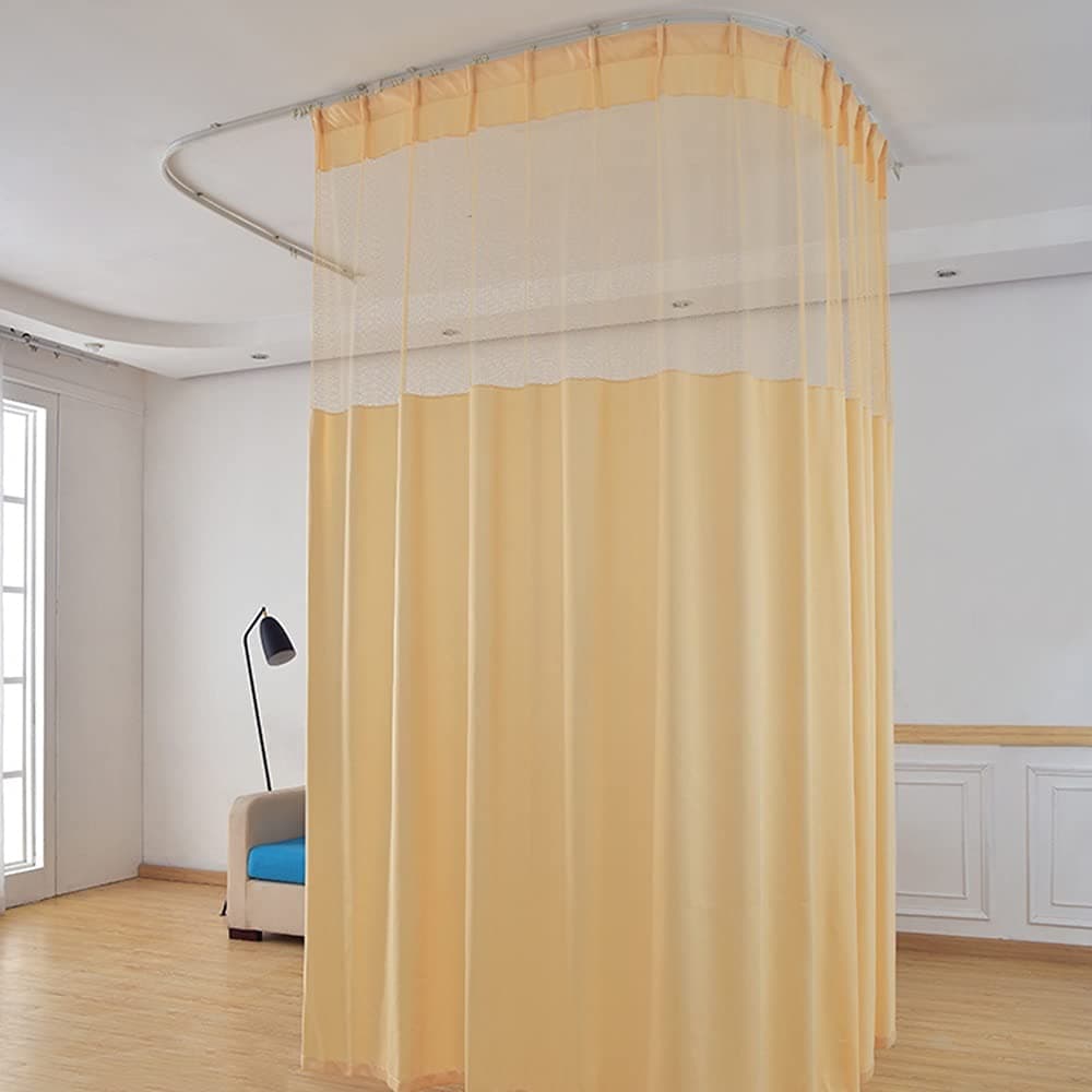 TTZ Hospital Curtain with Flat Hooks 156"W x 108"L | Flame Retardant Privacy Screen - main product image