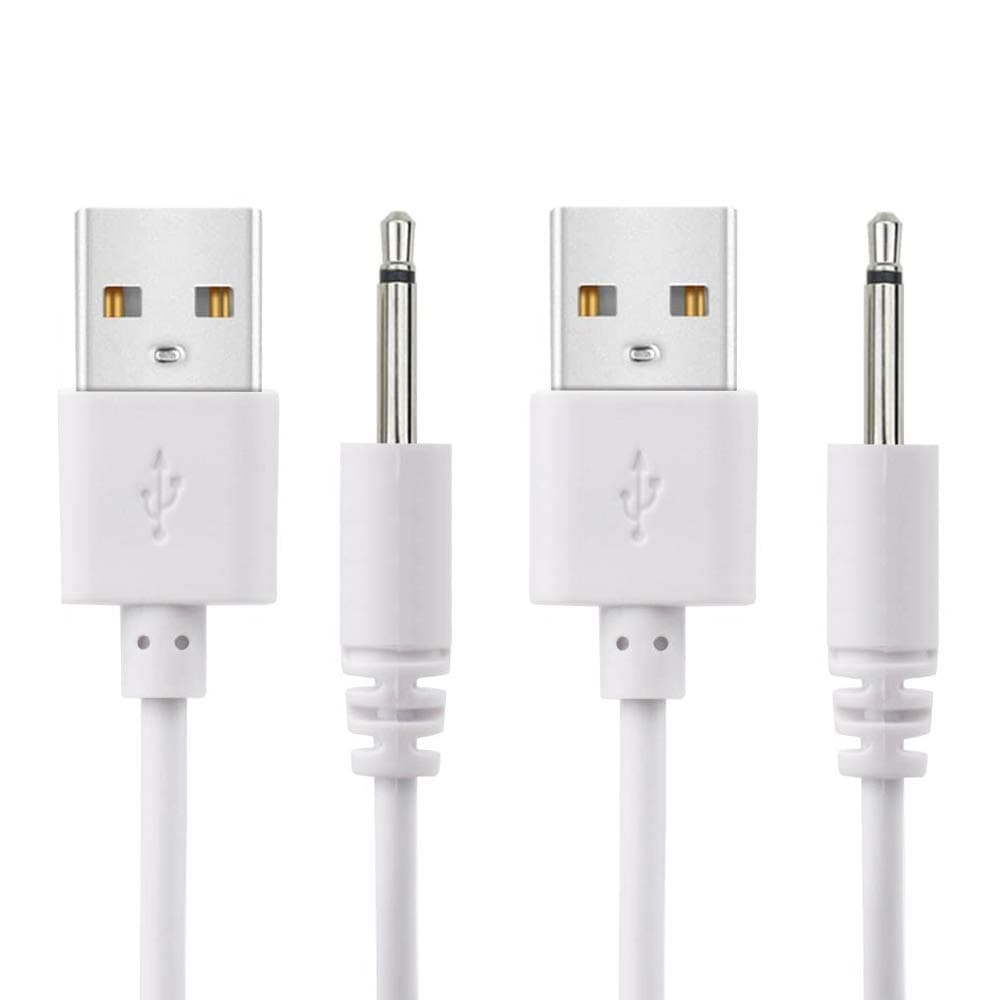 BATSOEASY 2 Pack 2.7ft Replacement DC Charging Cable | USB to 2.5mm Fast Charger Cord Adapter - main product image