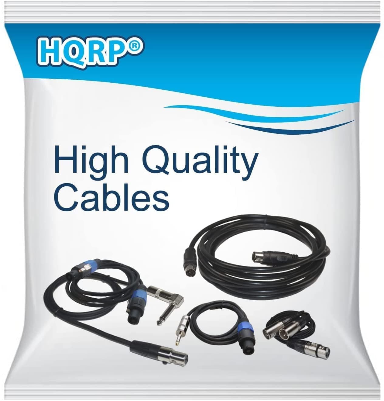 HQRP 9-pin Mini-DIN Male to 9-pin Mini-DIN Male Audio Input Cable | 9ft Length, Black - view 8