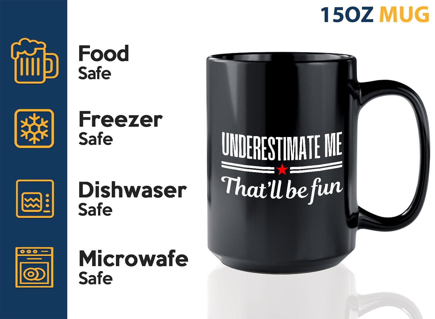 Bubble Hugs Proud Coffee Mug 15 oz Black | Funny Introvert Joke for Bookworms - view 3