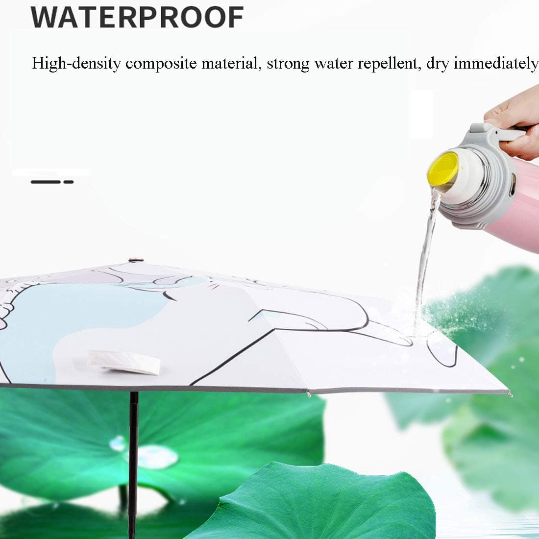 Rosavida Kids Automatic Open Cartoon Waterproof Umbrella | UV-Resistant Travel Compact 28cm - view 4