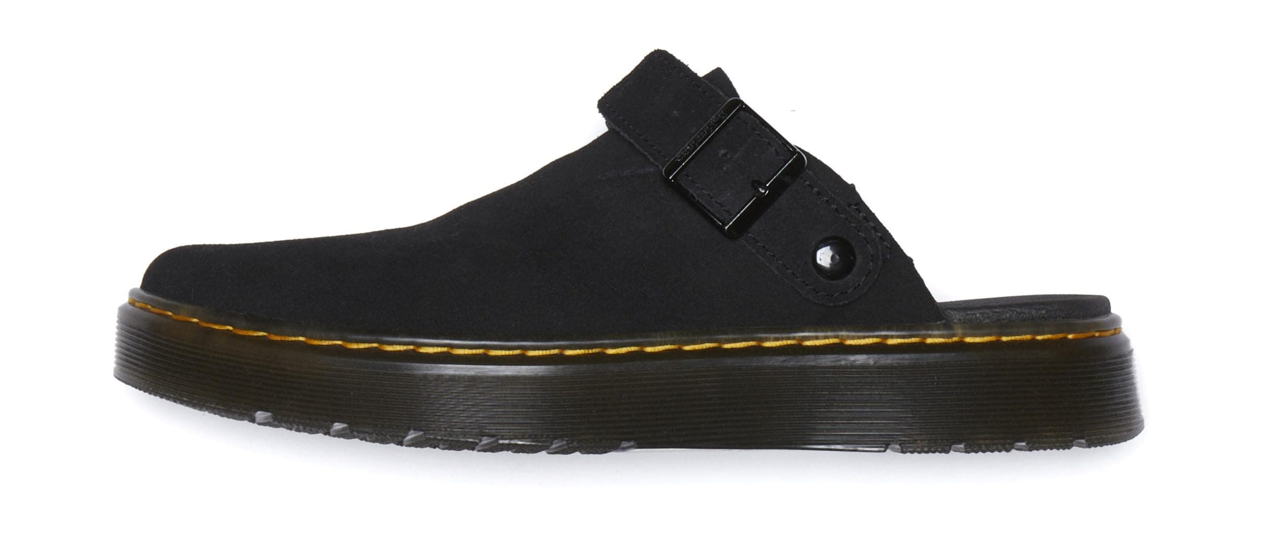 Dr. Martens Carlson Black Medium | Casual Slip-On Mule with Suede Comfort - main product image