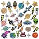 Woohome 35 pcs fabric appliqué patches Solar System space planets | Iron-on & sew-on DIY decoration thumbnail 1