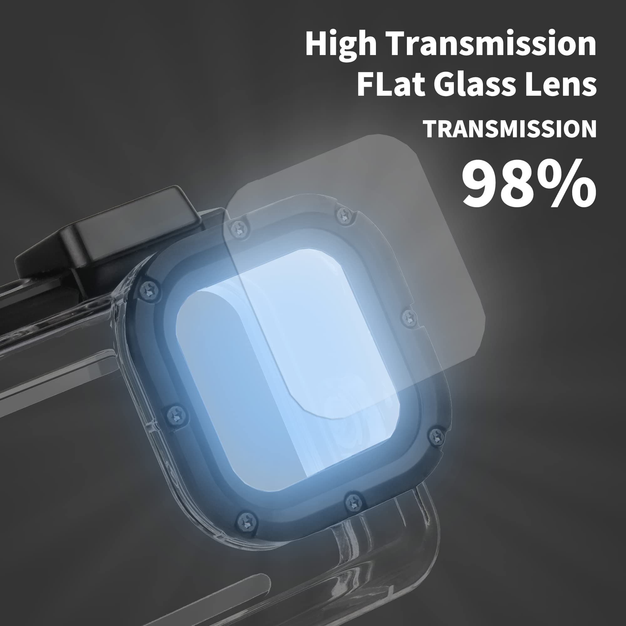 YALLSAME Waterproof Case for GoPro Hero 13 12 11 10 9 Black | 196ft Depth, Polymer Material - view 4