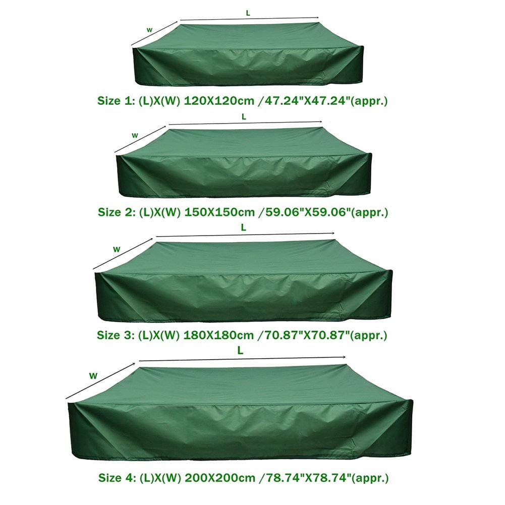 DGHAO Sandbox Cover Tool Sandpit Oxford Cloth Garden Shelter 120x120cm | Waterproof Dustproof - view 2