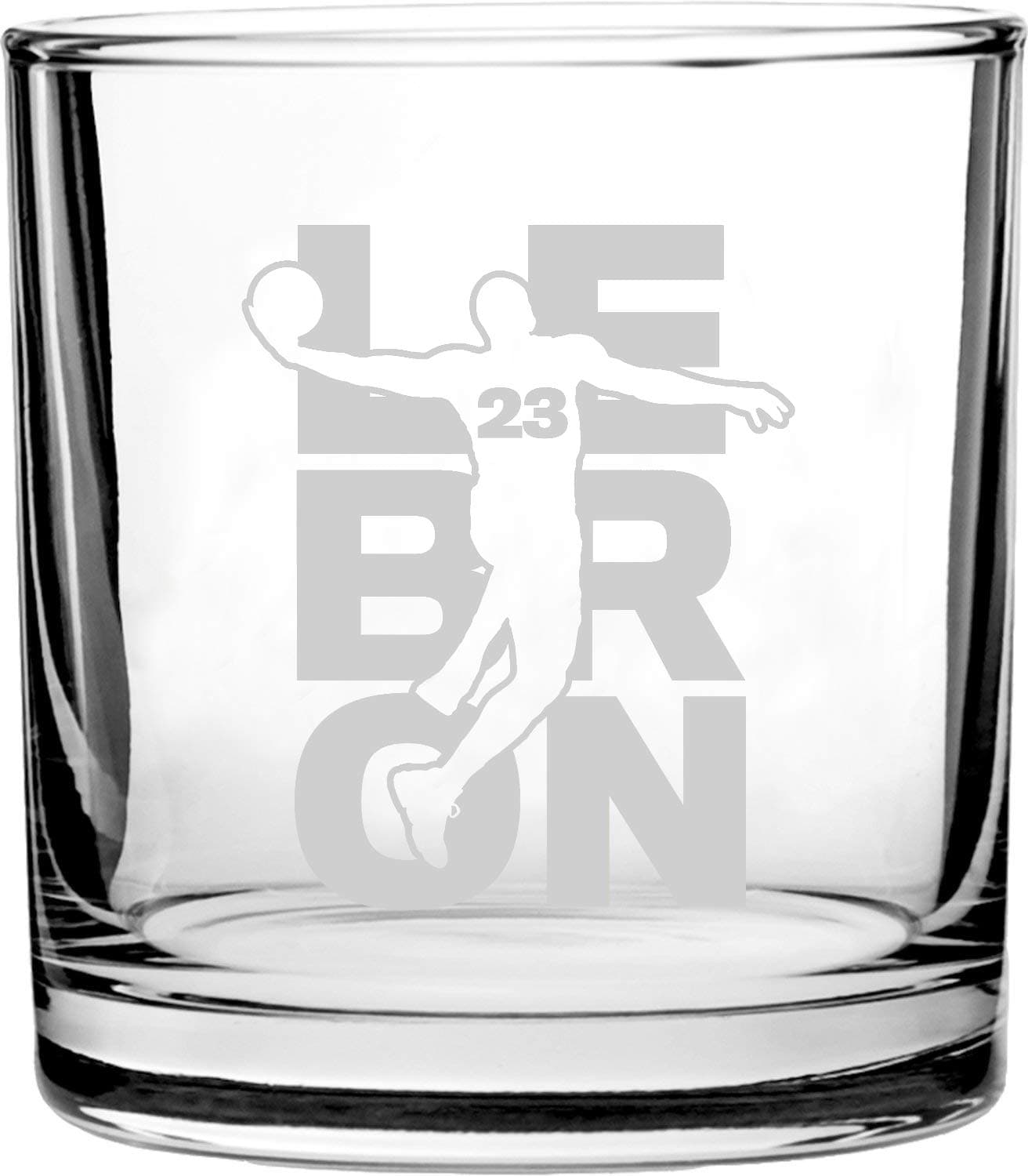 Hat Shark Basketball Glass 10.5 oz | 3D Laser Engraved Scotch Whiskey - main product image