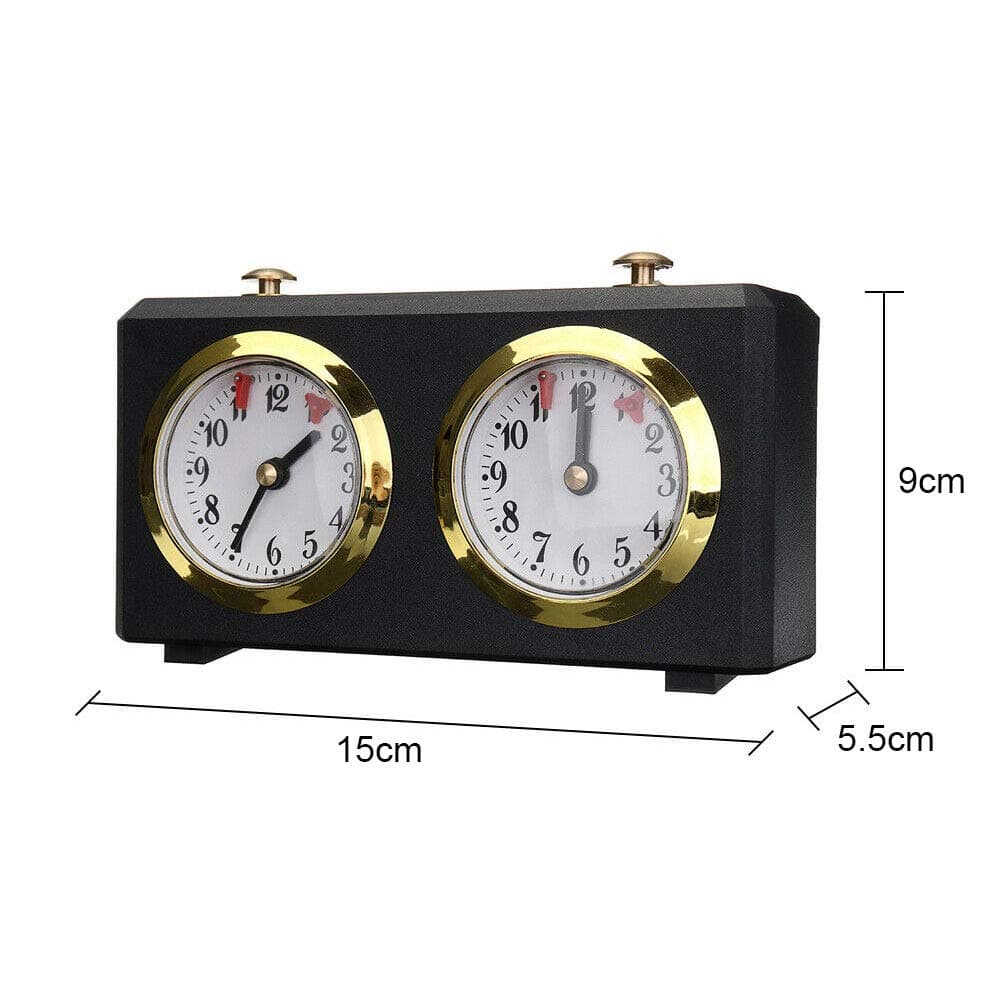 Hongwen Chess Clock Mechanical Analog Timer 15x5.5x9cm | Accurate, Portable & Durable - view 7