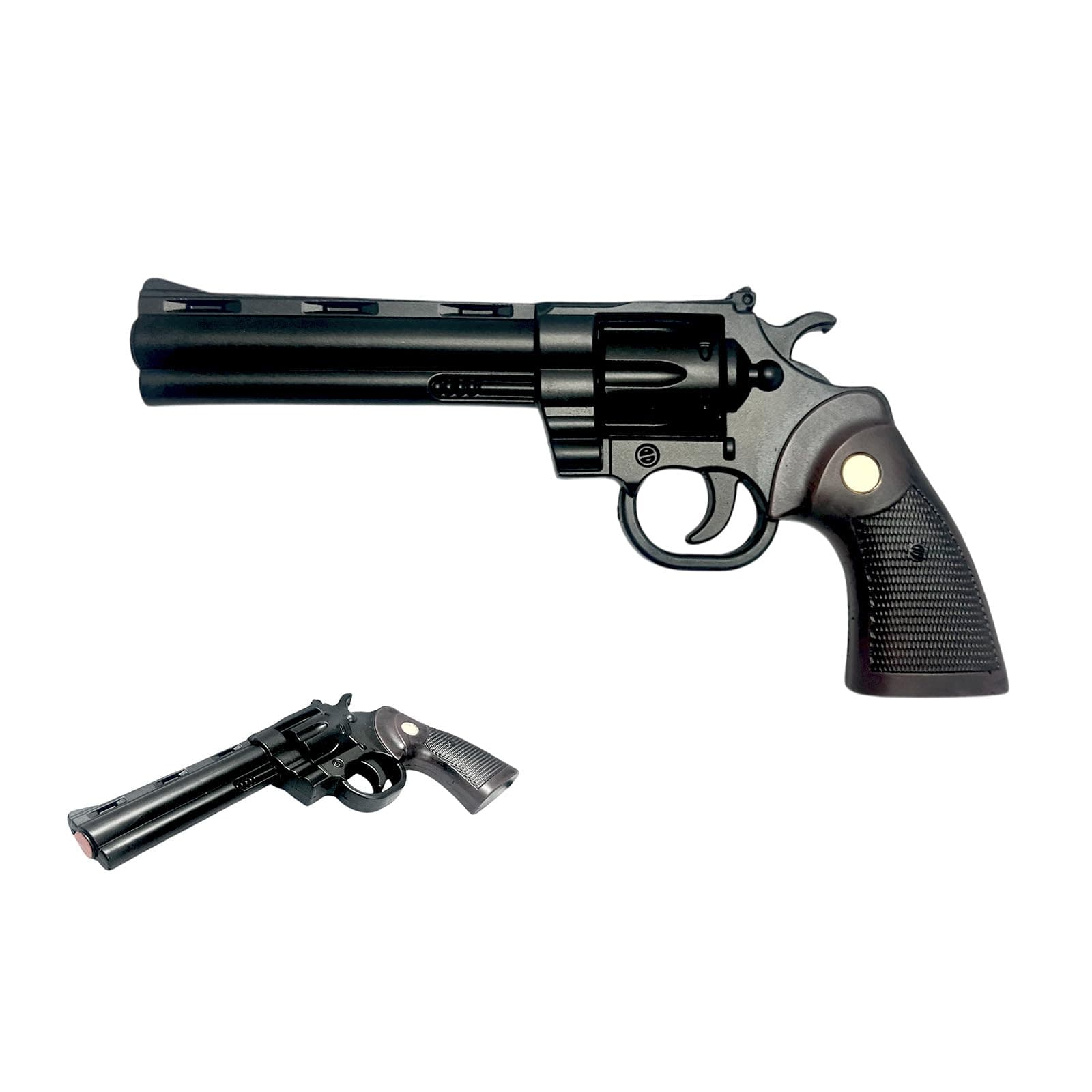 LALAPORT Colt Python Foam Replica Revolver 11.5” Black | Iconic Movie & Game Prop - main product image