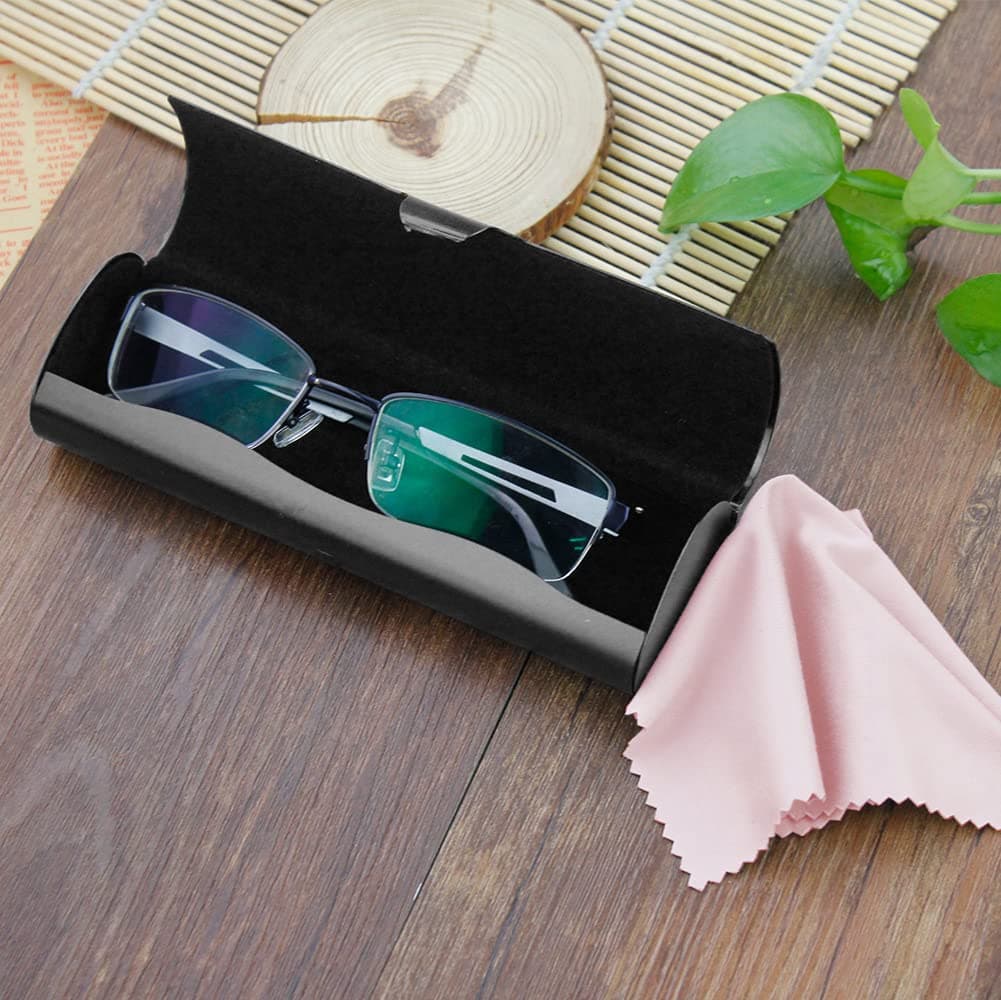 EZESO ESSENTIAL SKINCARE Hard Eyeglass Case for Men & Women | Aluminum Alloy with Suede Lining | 15cm (5.9in) Length - view 8