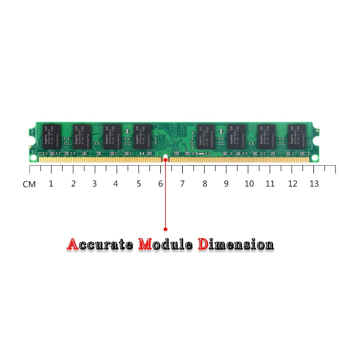 8GB Kit (4x2GB) DDR2 667Mhz Udimm RAM, Royemai DDR2-667U PC2-5300 2GB 1.8V CL5 240-pin 2Rx8 Non-ECC Unbuffered Desktop Computer RAM Memory Modules - view 4