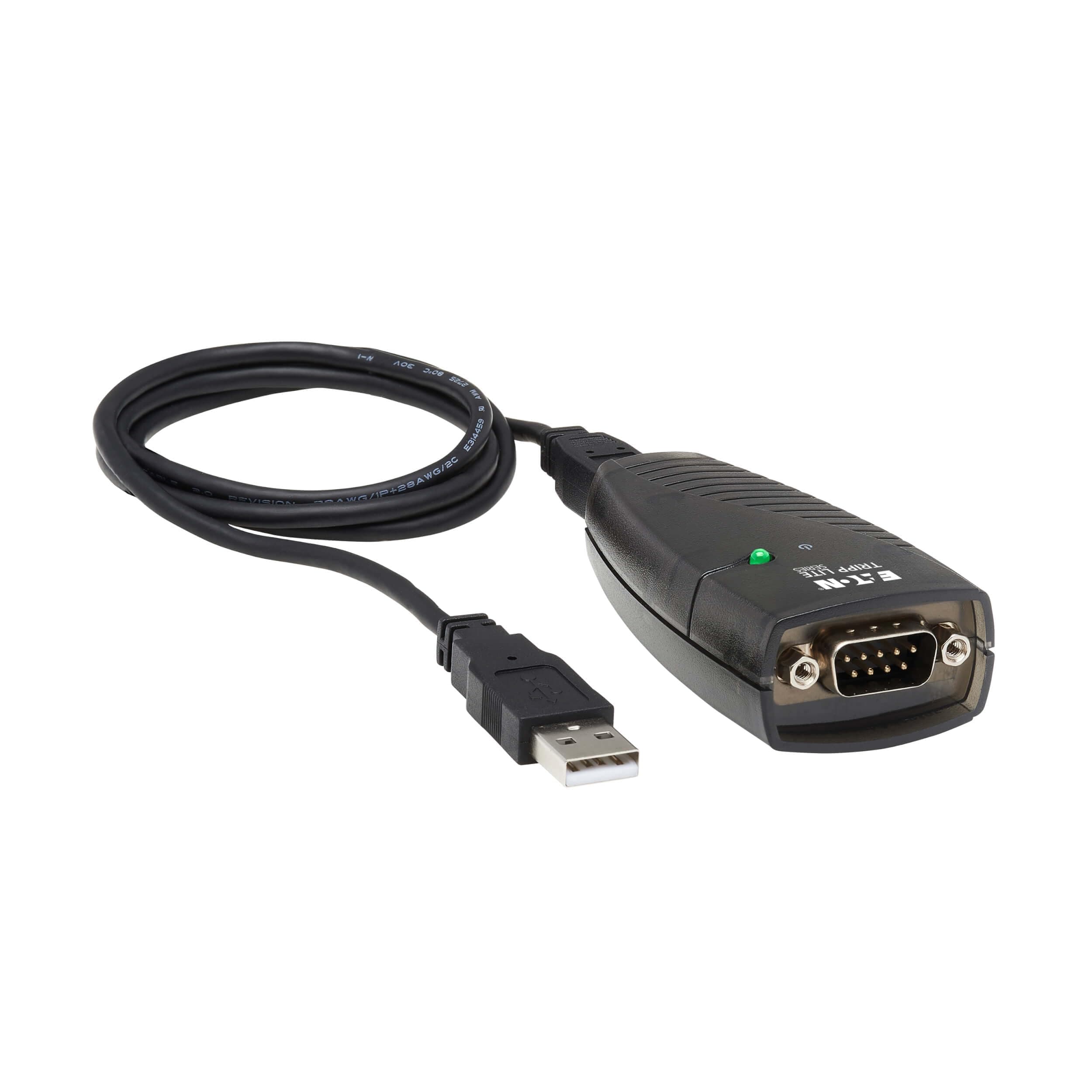 TRIPP LITE Keyspan High-Speed USB to Serial Adapter | USB-A to DB9 RS232 Male, 3 ft / 0.91 m, Windows & Mac Compatible - main product image