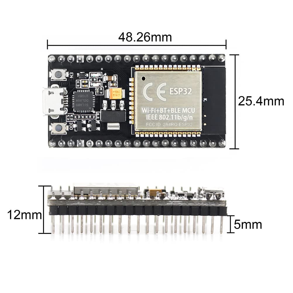 KeeYees ESP32S ESP32 Development Board 38PIN Dual Core WiFi + Bluetooth | 2PCS, 512MB SRAM, Arduino Compatible - view 6