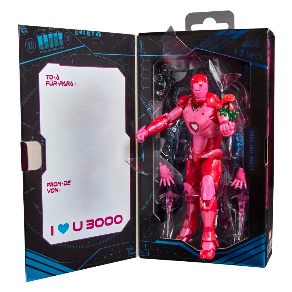Marvel Legends Series I Love You 3000 Iron Man 6-Inch Action Figure | Heart-Themed Collectible Gift - view 7