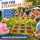 Gocasmus 4ft x 4ft Outdoor Giant Tic Tac Toe Game | Portable Lawn Family & Kids Fun thumbnail 2