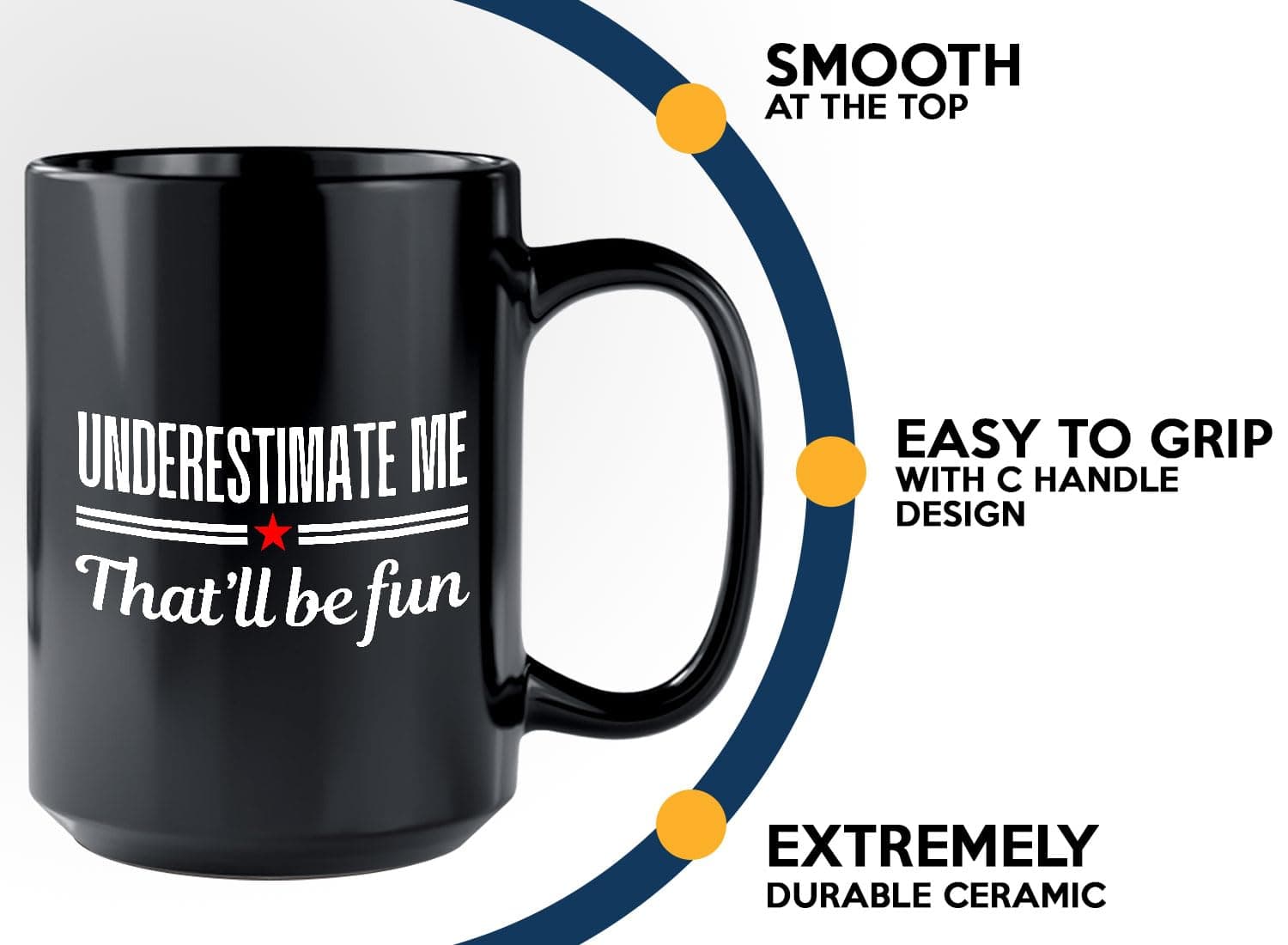 Bubble Hugs Proud Coffee Mug 15 oz Black | Funny Introvert Joke for Bookworms - view 5