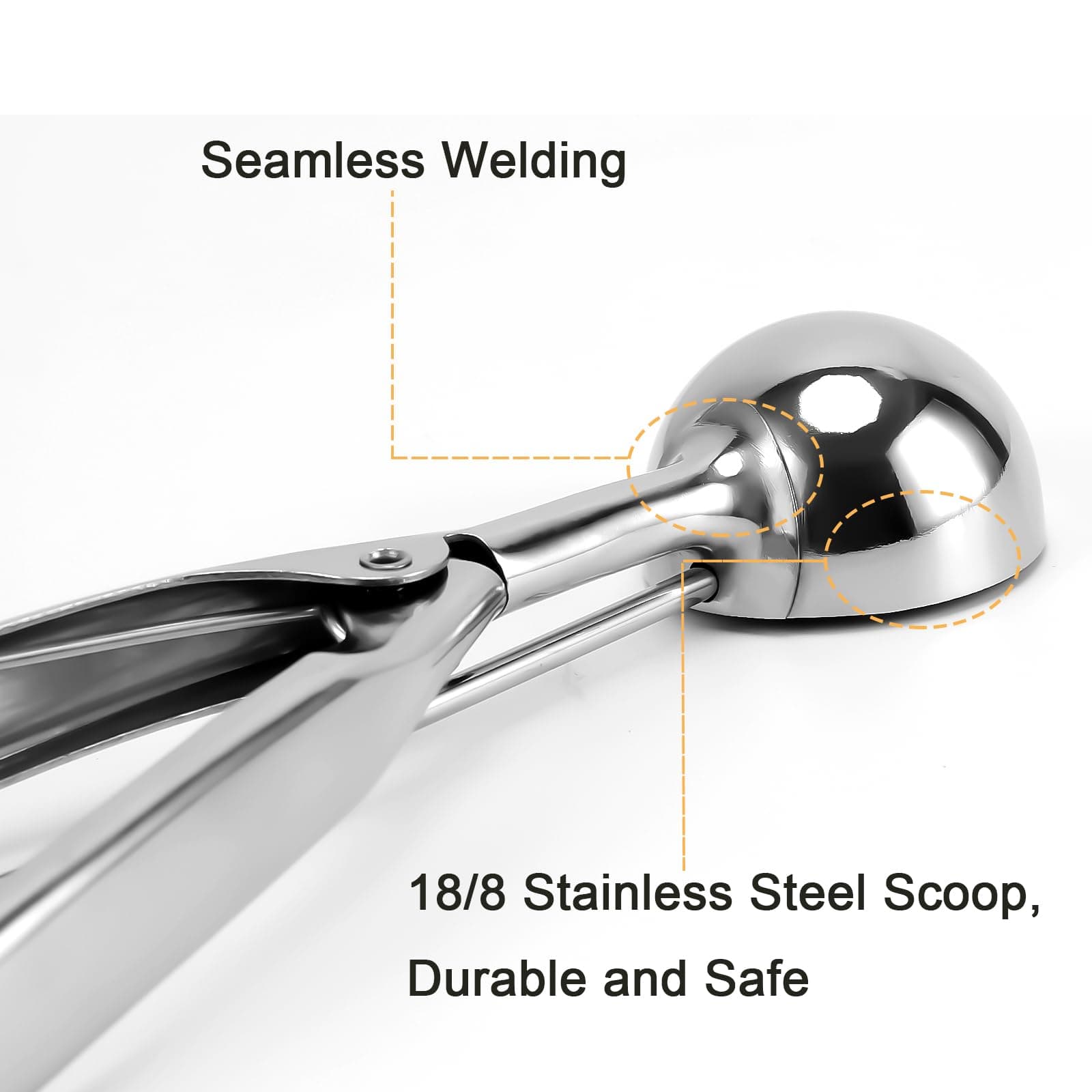 Saebye Large Cookie Scoop 3 Tbsp | Heavy Duty Stainless Steel Kitchen Tool - view 4