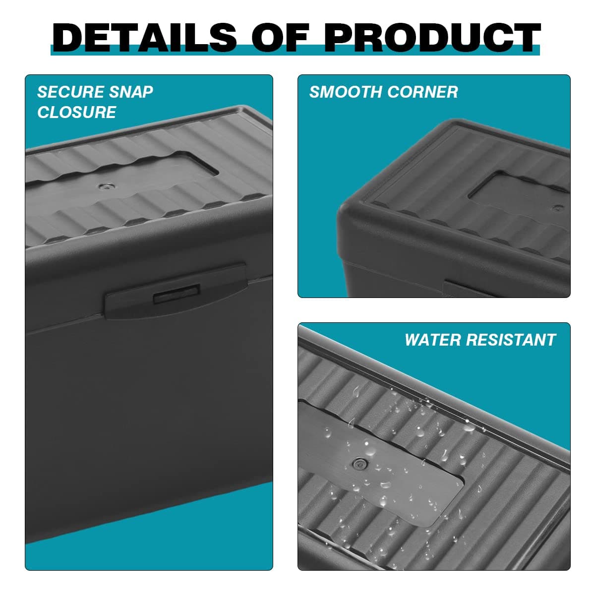 H4D Index Card Holder 3x5 | Durable Plastic Organizer for Office & School Use - view 5