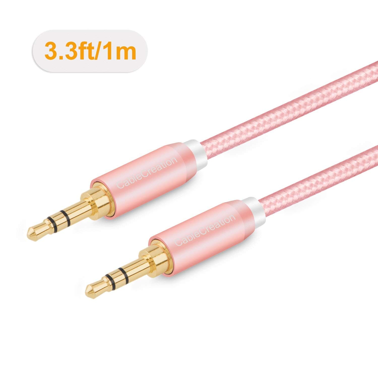 CableCreation Braided 3.5mm Audio Cable 6FT/1.8m | Stereo Aux Cable with Gold Plated Connectors - view 8