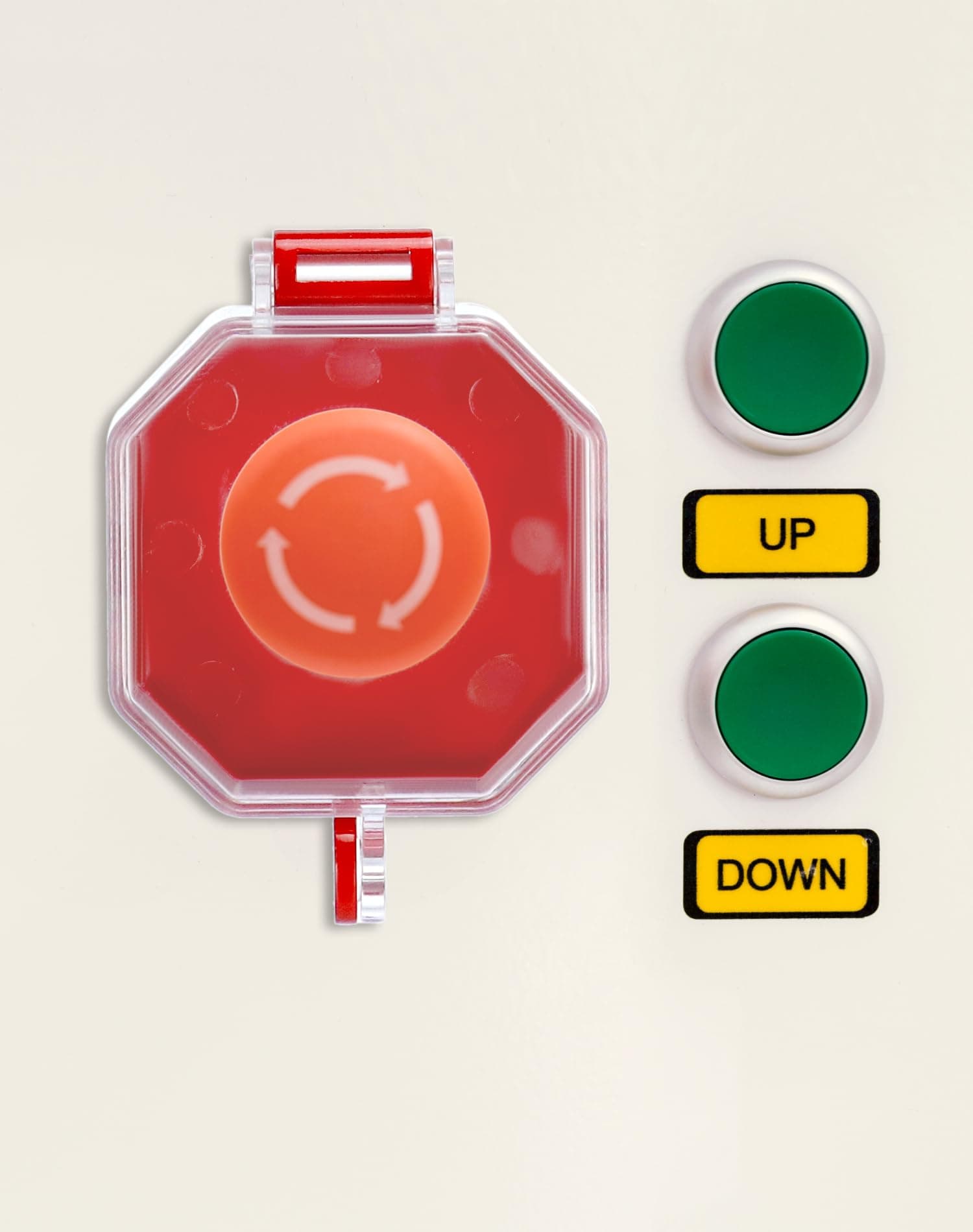 QWORK Emergency Stop Button Cover, 4 Pack Plastic Switch Protector, Impact Dust UV Resistant | Add Safety - view 3