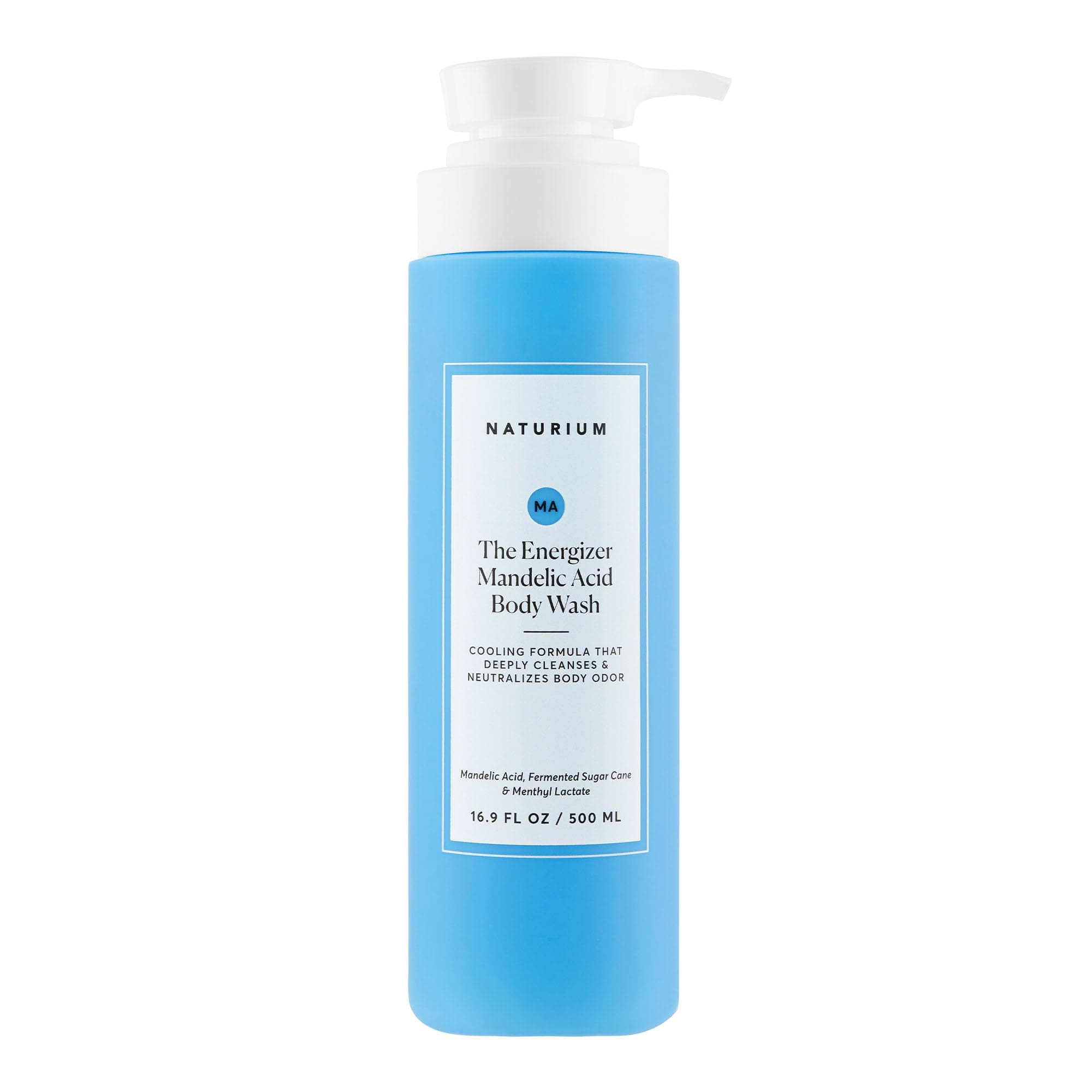 Naturium The Energizer Body Wash with Mandelic Acid, 16.9 oz | Deeply Cleanses & Neutralizes Body Odor - main product image