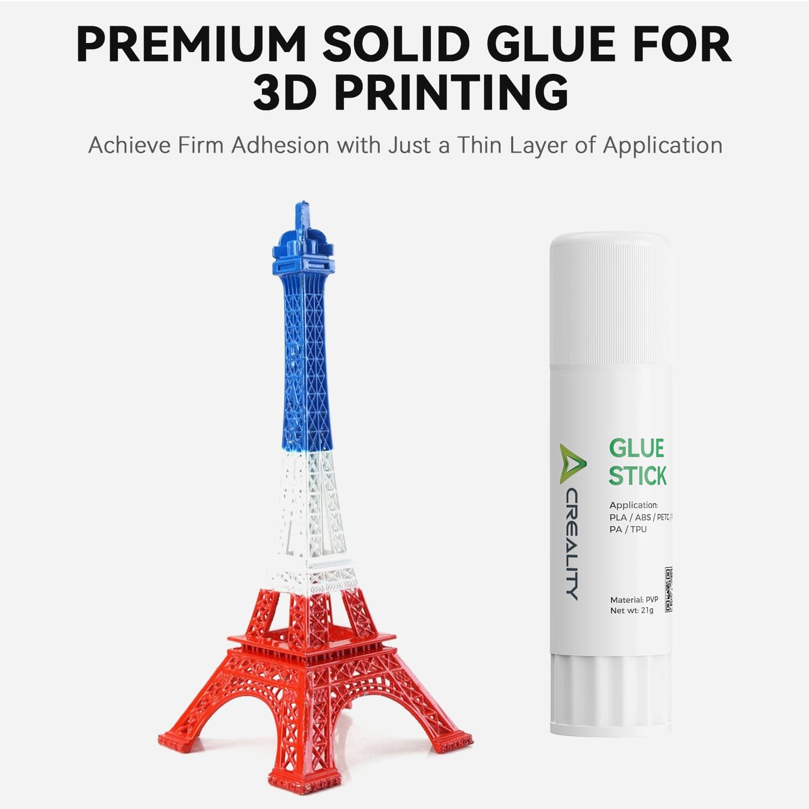 Creality 3D Printer Glue Stick for Hot Bed Warping | Reliable Adhesive for PLA/ABS/PETG (D0.98*H3.90in, 0.74oz) - view 4