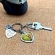 bouti1583 Pet Dog Remembrance Memorial Photo Frame Keychain | Heart-Shaped Stainless Steel Keepsake thumbnail 3