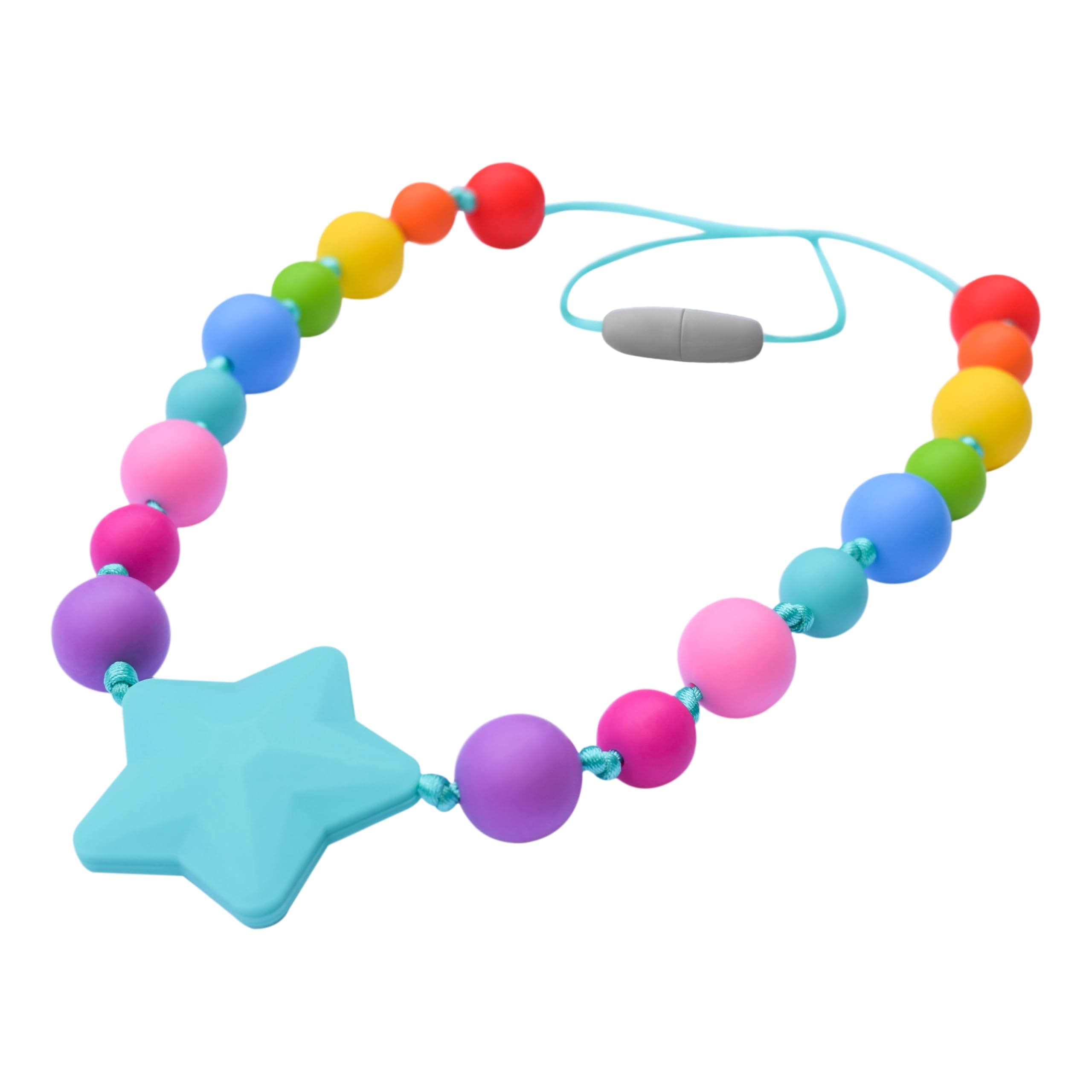 Munchables Starlight Sensory Chew Necklace, Medium Chew, Rainbow | Food-Grade Silicone Oral Support - main product image