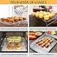 P&P CHEF 4-Tier Cooling Rack Set, Stainless Steel Stackable 15" x 10" | Durable & Rust-Free thumbnail 4