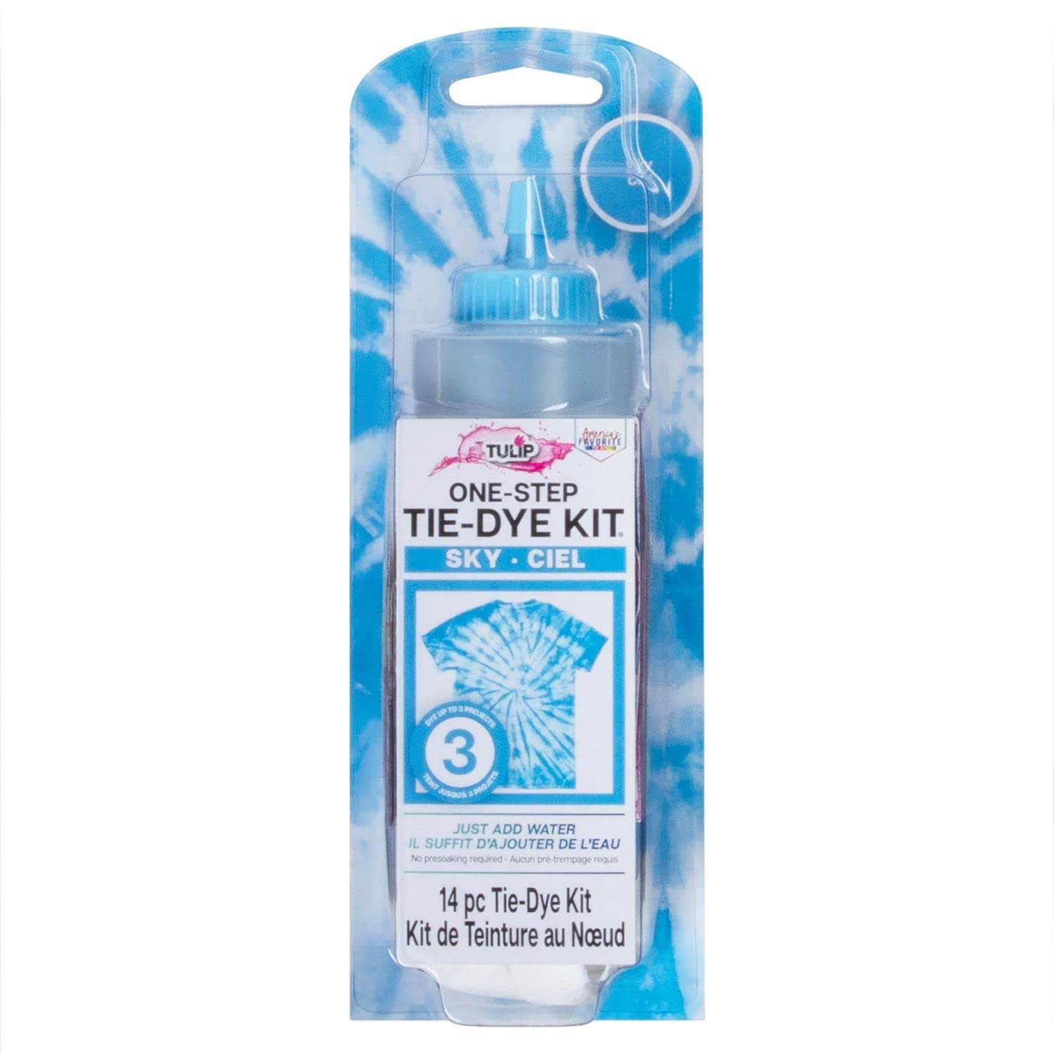 TULIP One-Step Tie-Dye Kit, Sky, 4 fl oz | Vibrant, Natural Fiber Safe, Easy & Washable - main product image