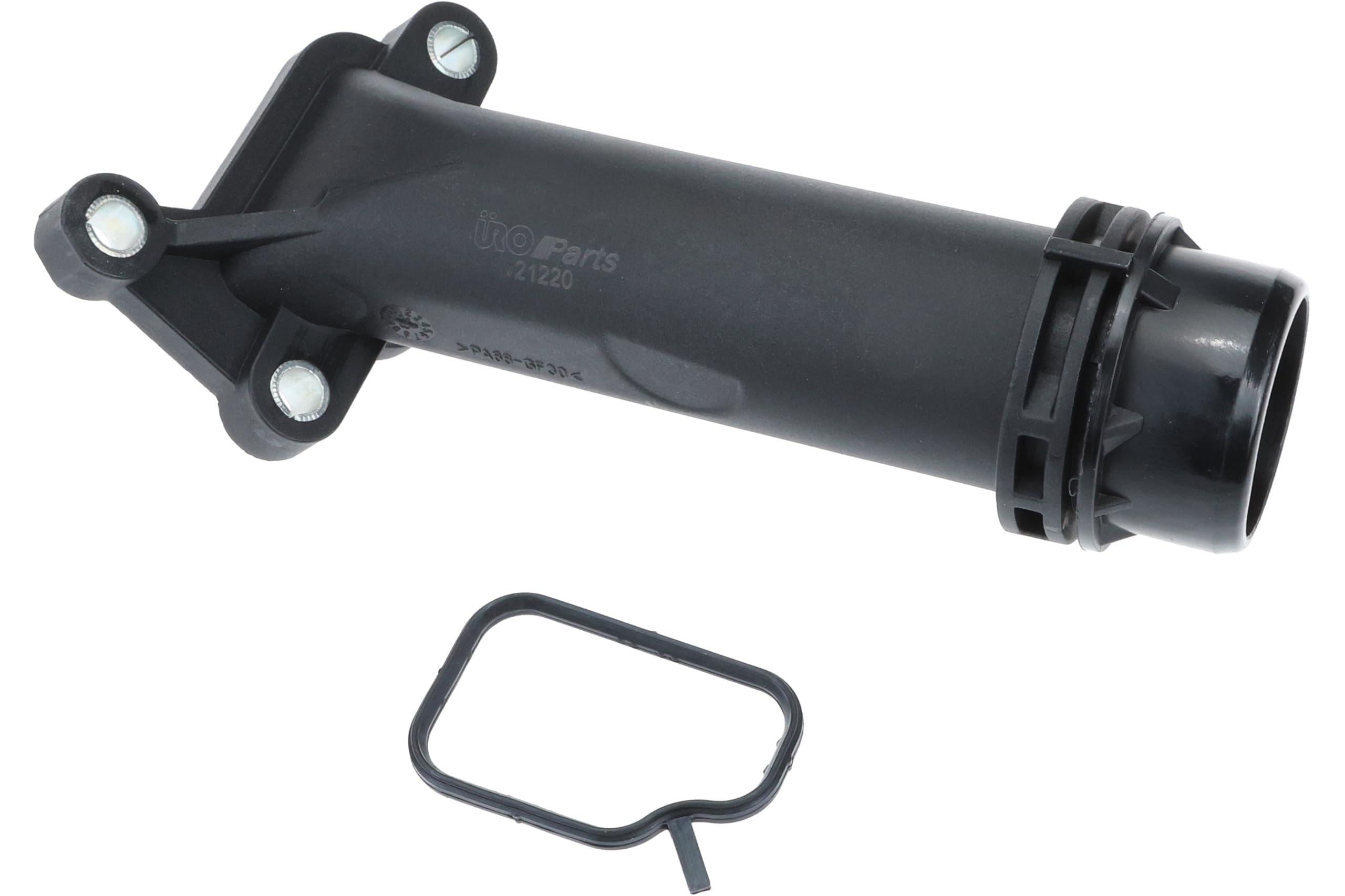 URO Parts 11127810707 Coolant Flange | OE Dimensions, Stainless Steel, Black - main product image