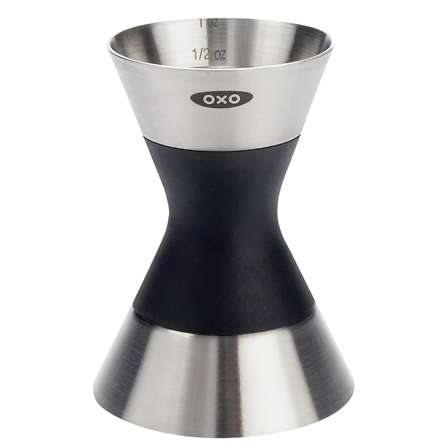 OXO SteeL Cocktail Shaker 24 oz & Double Jigger | Leak-Proof Stainless Steel Bar Set - view 4