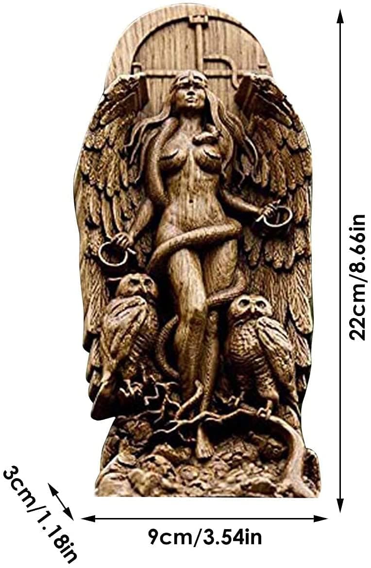 YRDGRG Goddess Statue Lilith 8.66 inch Resin Figurine for Home Garden Art Decor - view 2