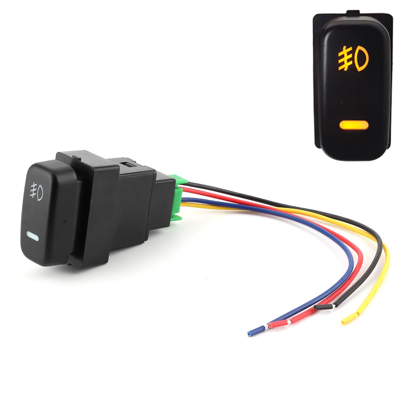 Aramox Fog Light Switch Push Button ON-Off 12V | Universal Replacement for Pajero Lancer Outlander Triton ASX - main product image